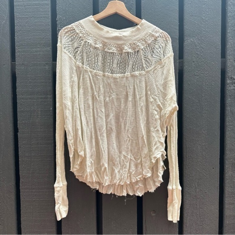 Free people knit boho sweater top